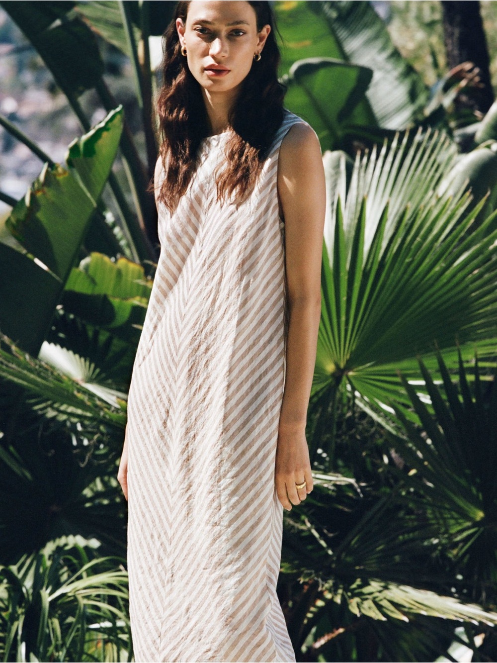 Everlane Linen Bias Cut Dress